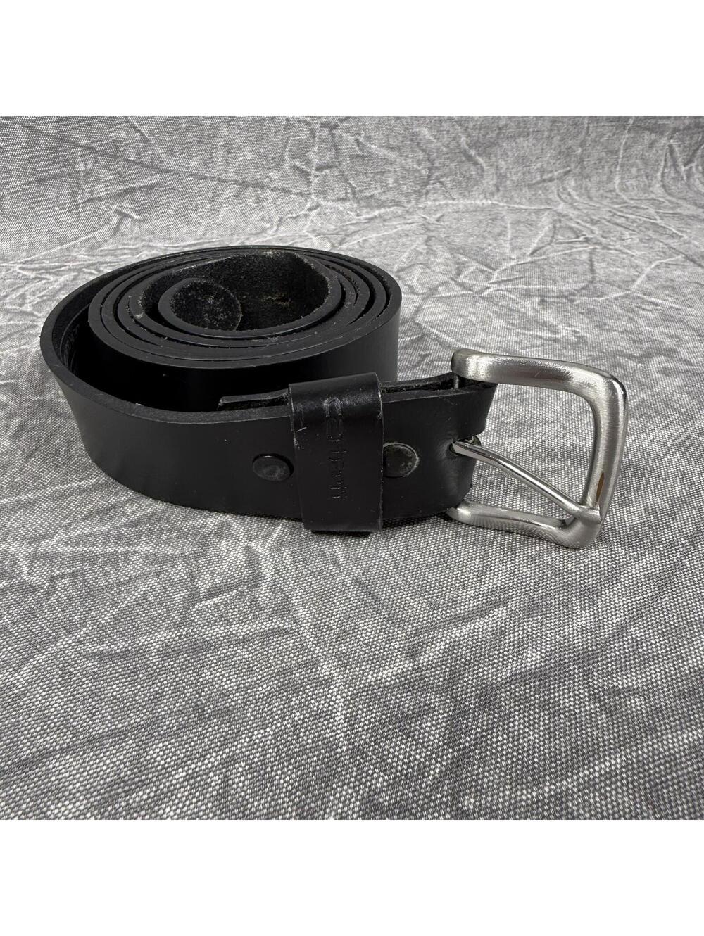 Carhartt Belt Men's 54 Black Full Grain Leather